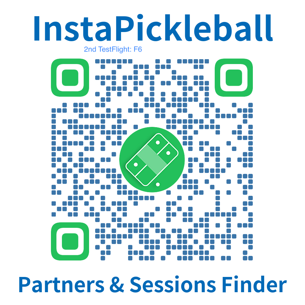 Scan to install the InstaPickleball TestFlight beta