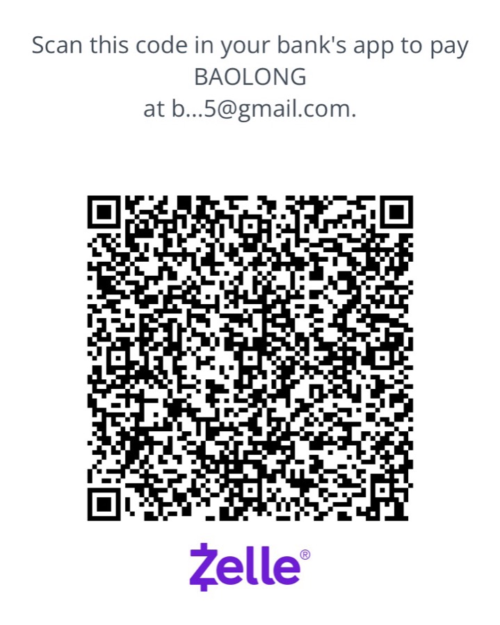 Zelle QR code to pay BAOLONG